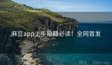 麻豆app上手秘籍必读！全网首发