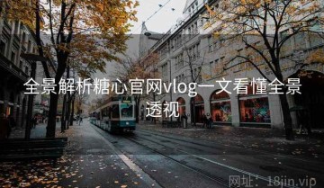 全景解析糖心官网vlog一文看懂全景透视