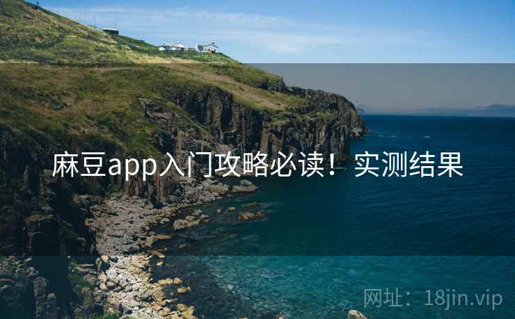 麻豆app入门攻略必读！实测结果