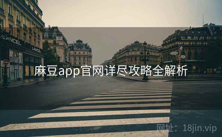 麻豆app官网详尽攻略全解析
