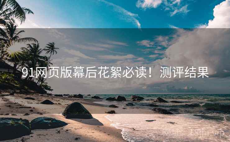 91网页版幕后花絮必读！测评结果