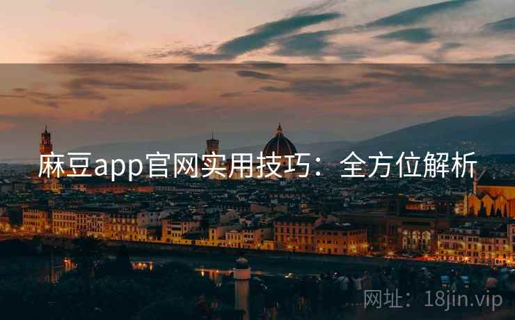 麻豆app官网实用技巧：全方位解析