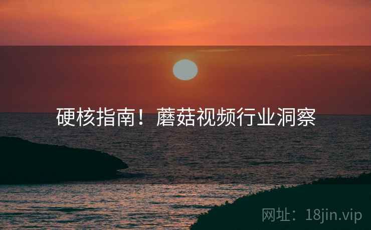 硬核指南！蘑菇视频行业洞察
